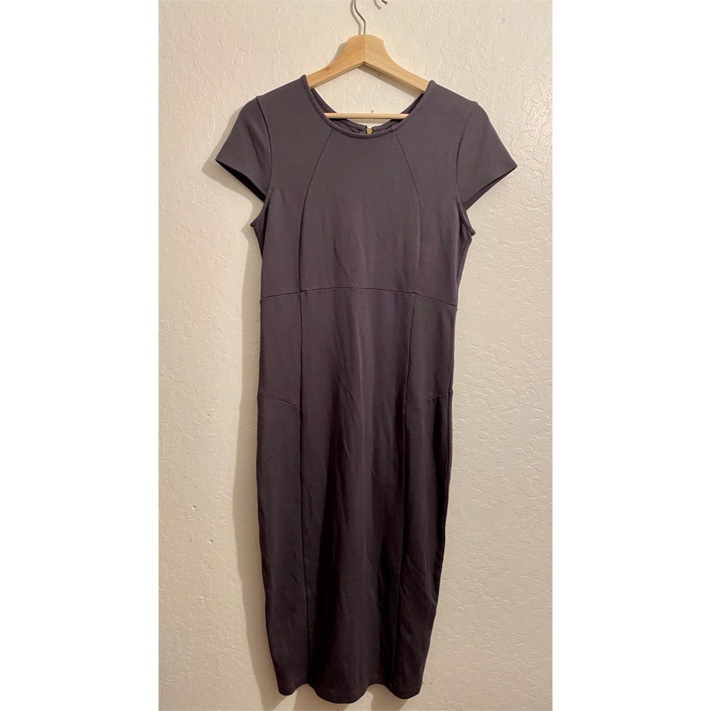 Felicity Coco Ward Seamed Pencil Dress Grey